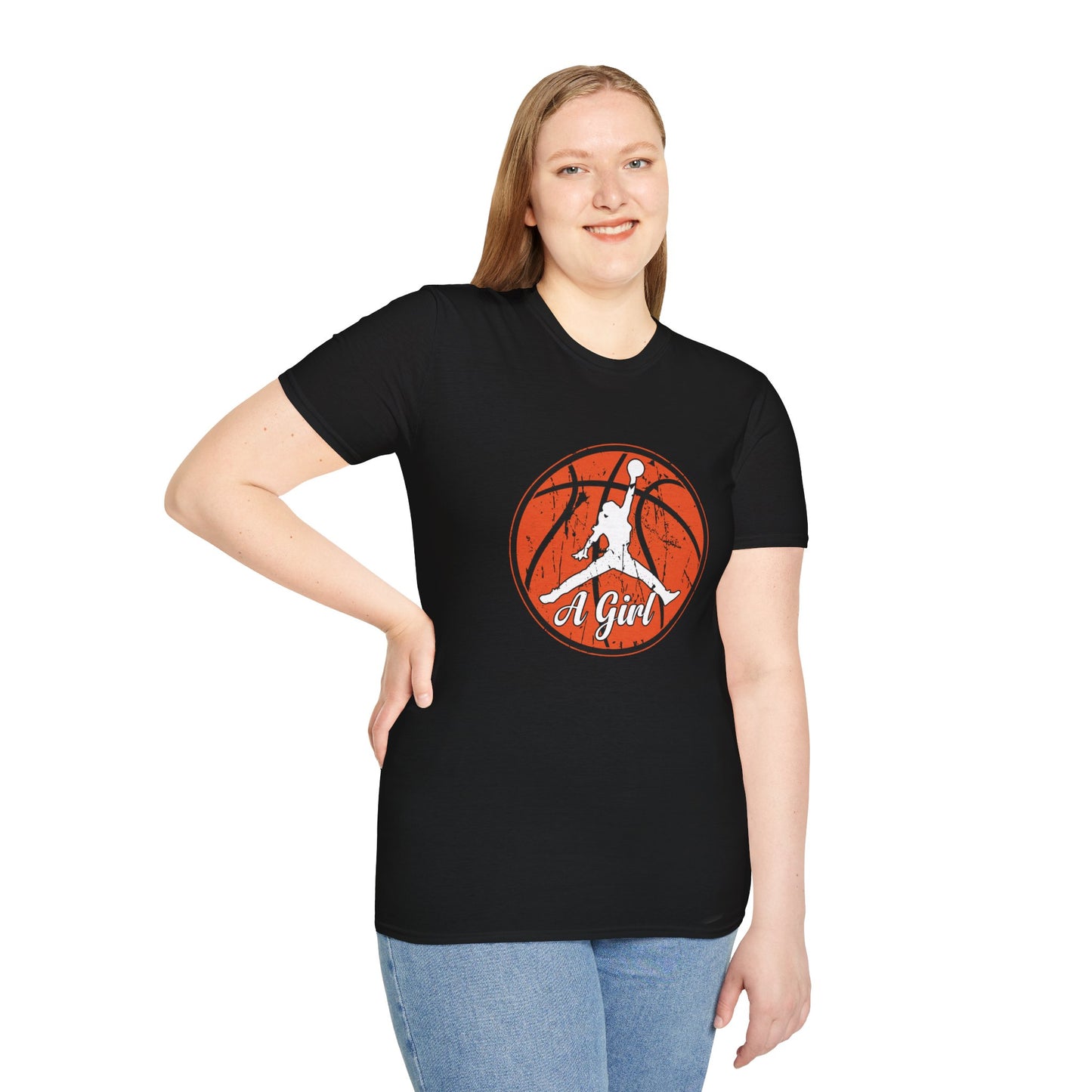 Tomkat Customs a girl custom basketball T-Shirt