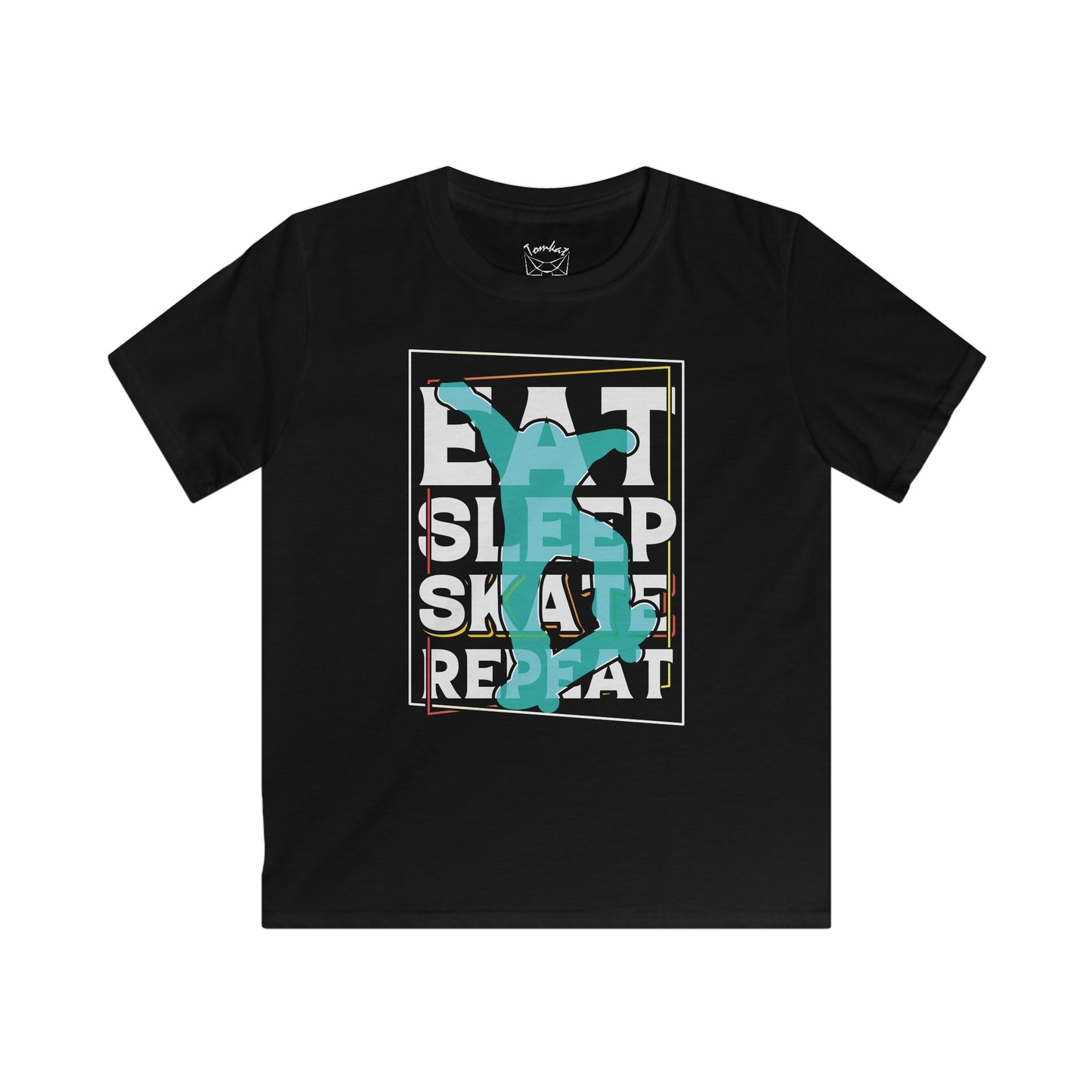 Tomkat Customs SB eat sleep skate repeat T-Shirt KIDS/YOUTH