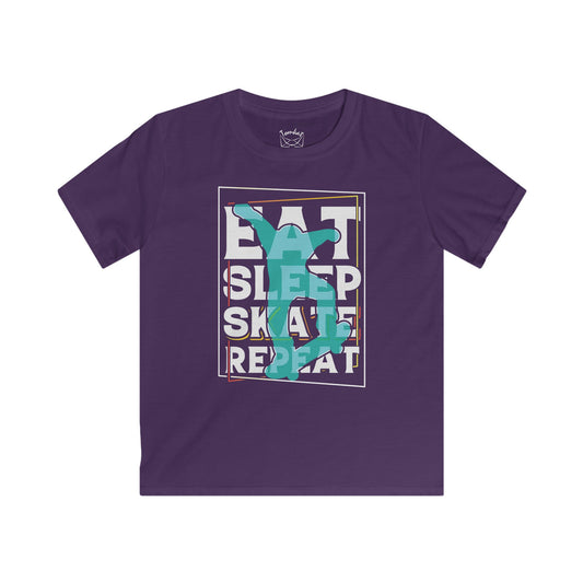 Tomkat Customs SB eat sleep skate repeat 3 T-Shirt KIDS/YOUTH