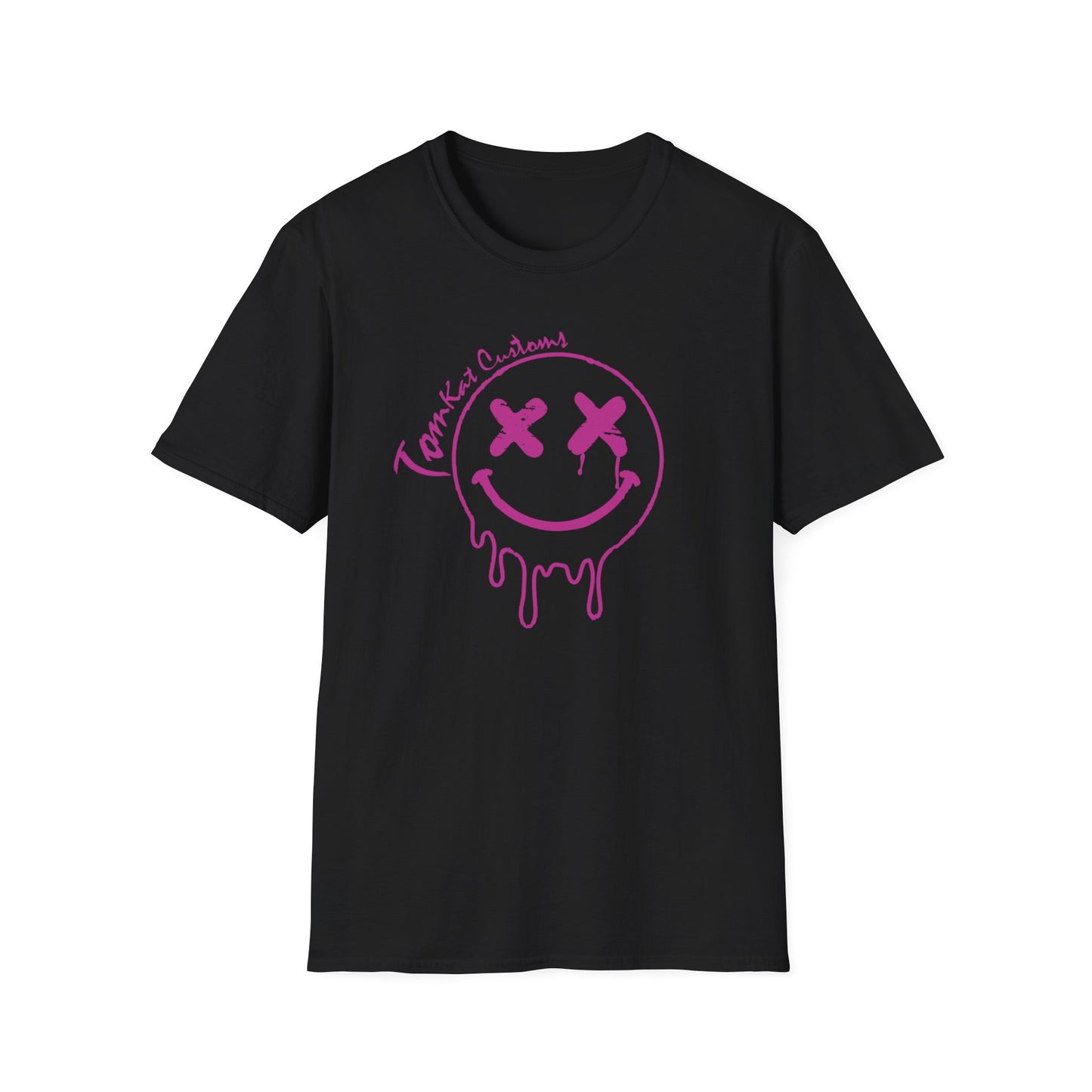 TomKat Customs Neondrip Smiley TKC custom T-Shirt