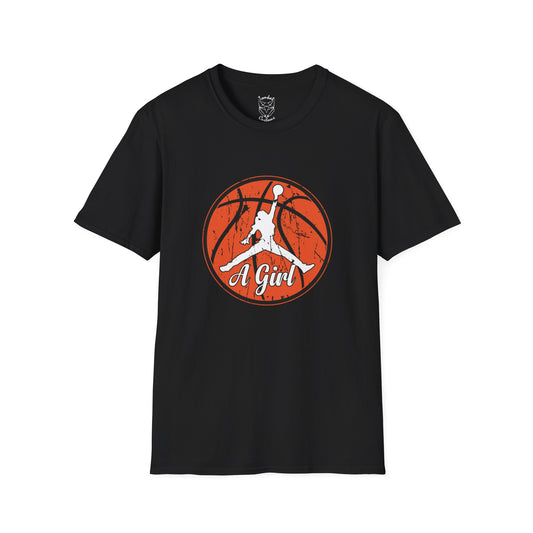 Tomkat Customs a girl custom basketball T-Shirt