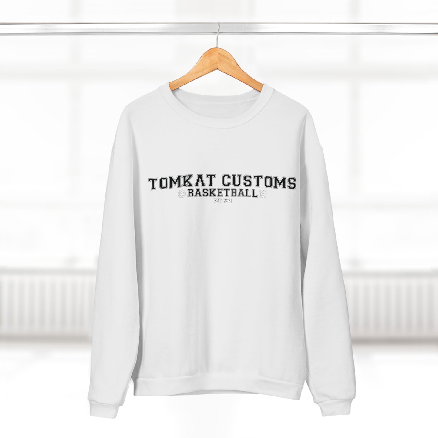 Tomkat Customs official merchandise TKC Basketball Crew Neck Sweatshirt