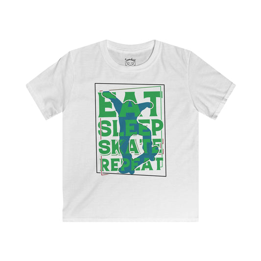 Tomkat Customs SB eat sleep skate repeat 2 T-Shirt KIDS/YOUTH