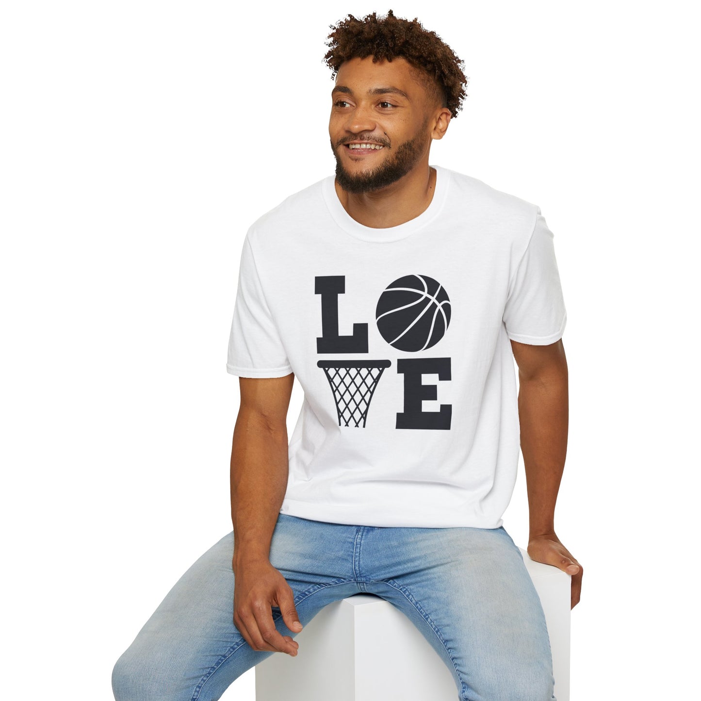 TomKat Customs Love black/white custom basketball T-Shirt