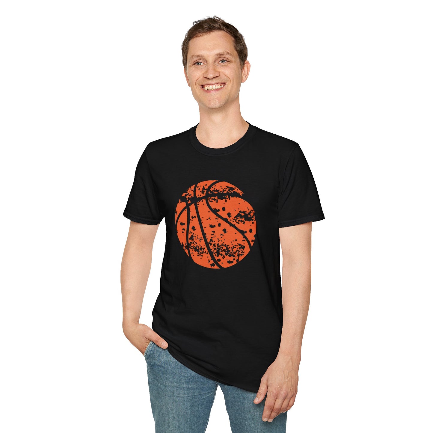 Tomkat Customs distorted ball custom basketball T-Shirt