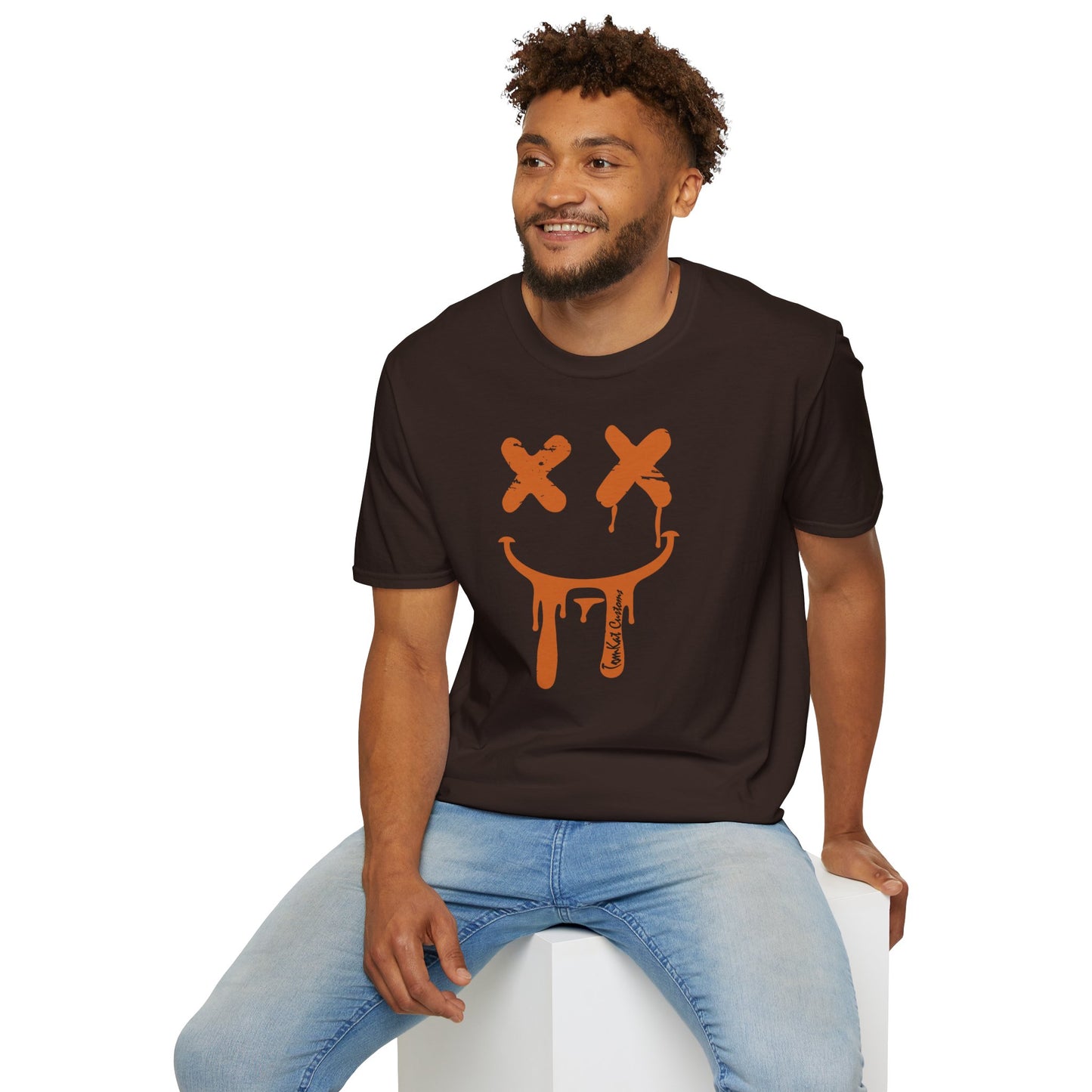 TomKat Customs Neondrip Smiley TKC 3 custom T-Shirt