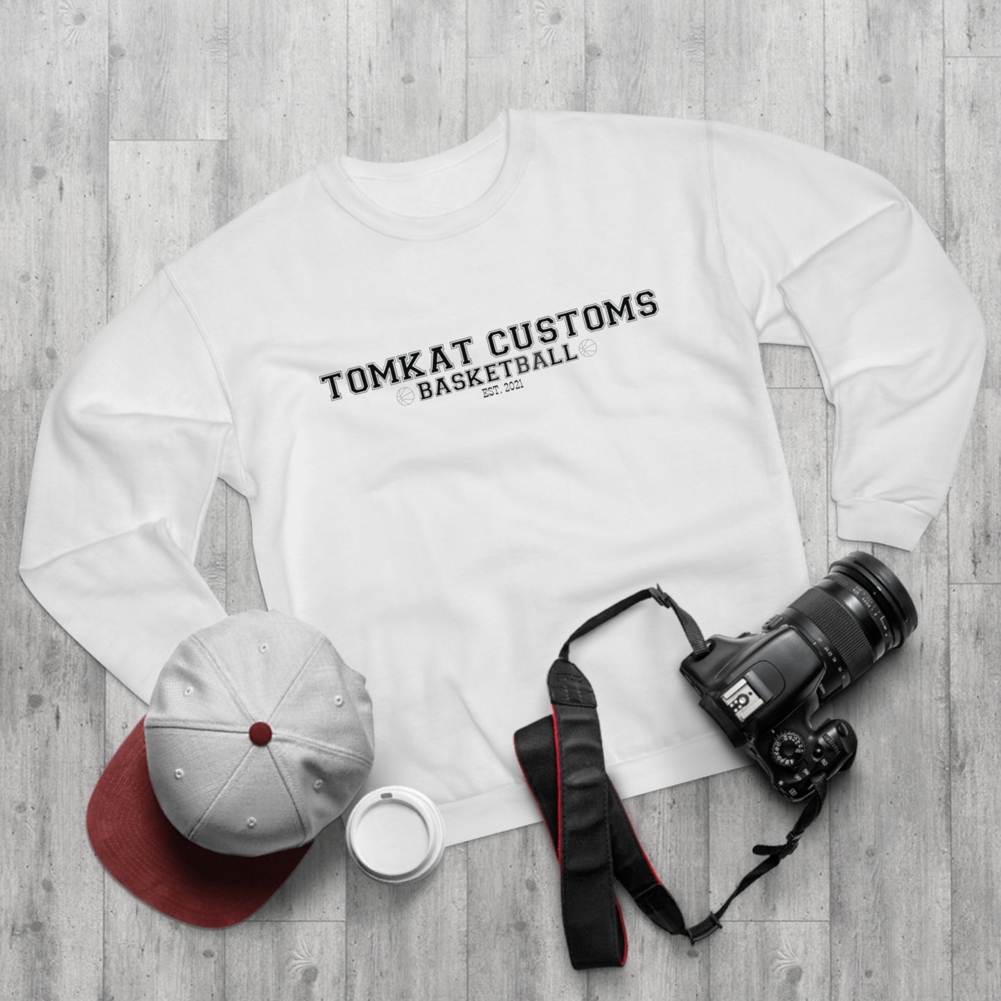 Tomkat Customs official merchandise TKC Basketball Crew Neck Sweatshirt