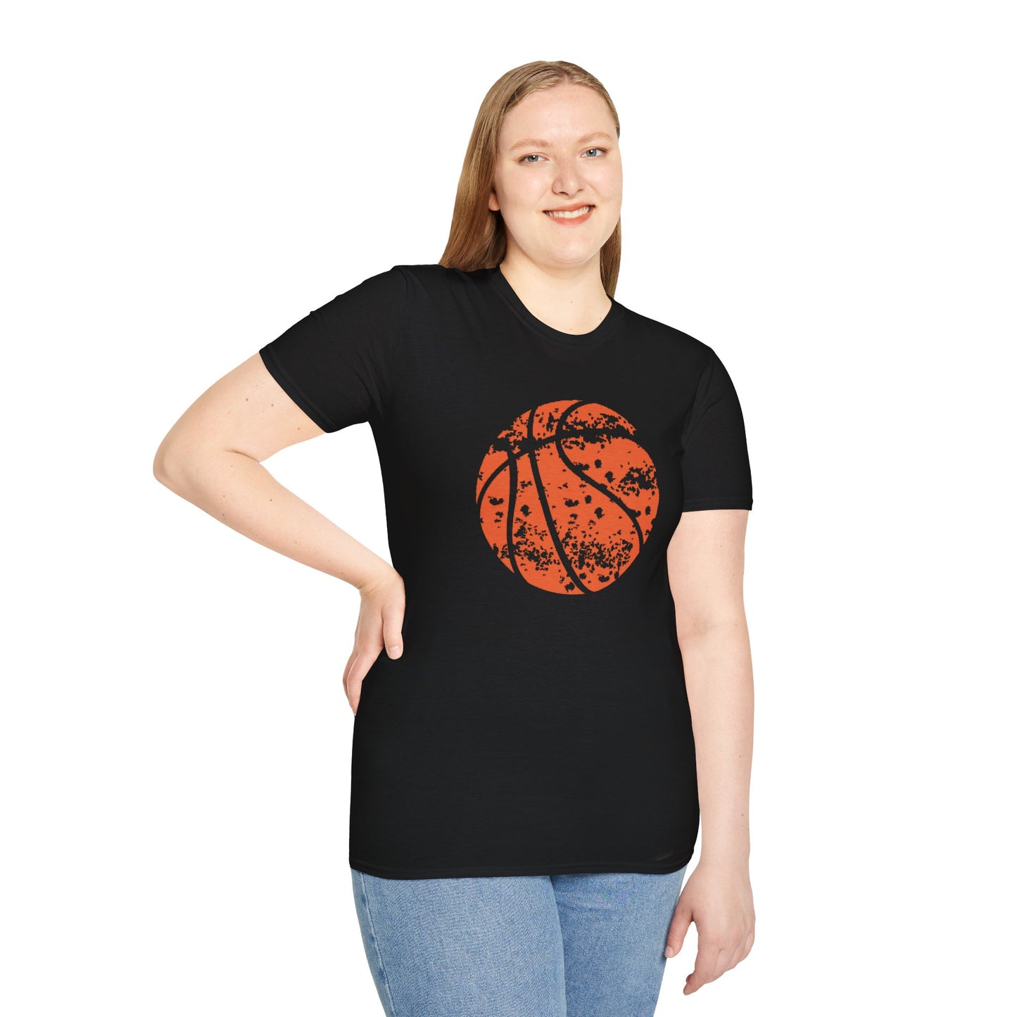 Tomkat Customs distorted ball custom basketball T-Shirt