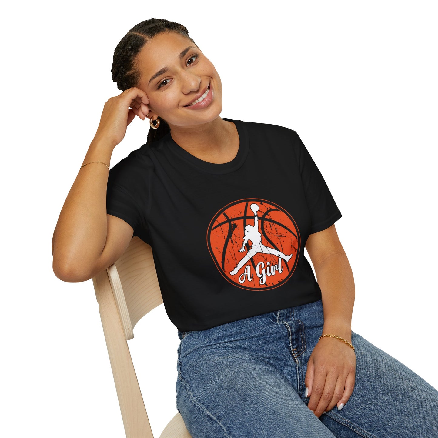 Tomkat Customs a girl custom basketball T-Shirt