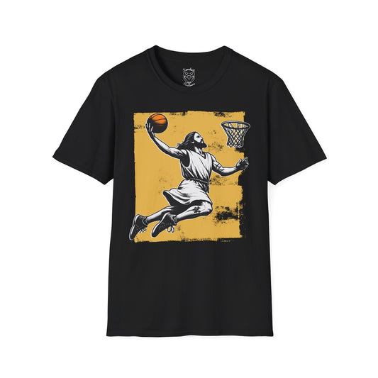 TomKat Customs Jesus dunk yellow 2 custom basketball T-Shirt