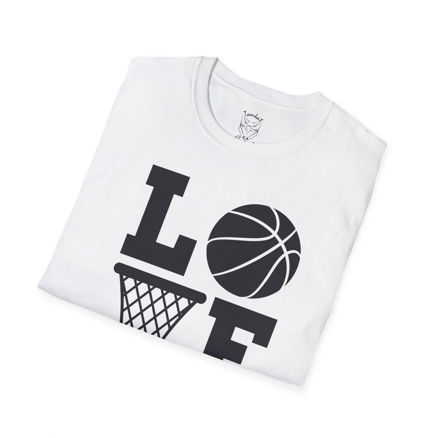 TomKat Customs Love black/white custom basketball T-Shirt