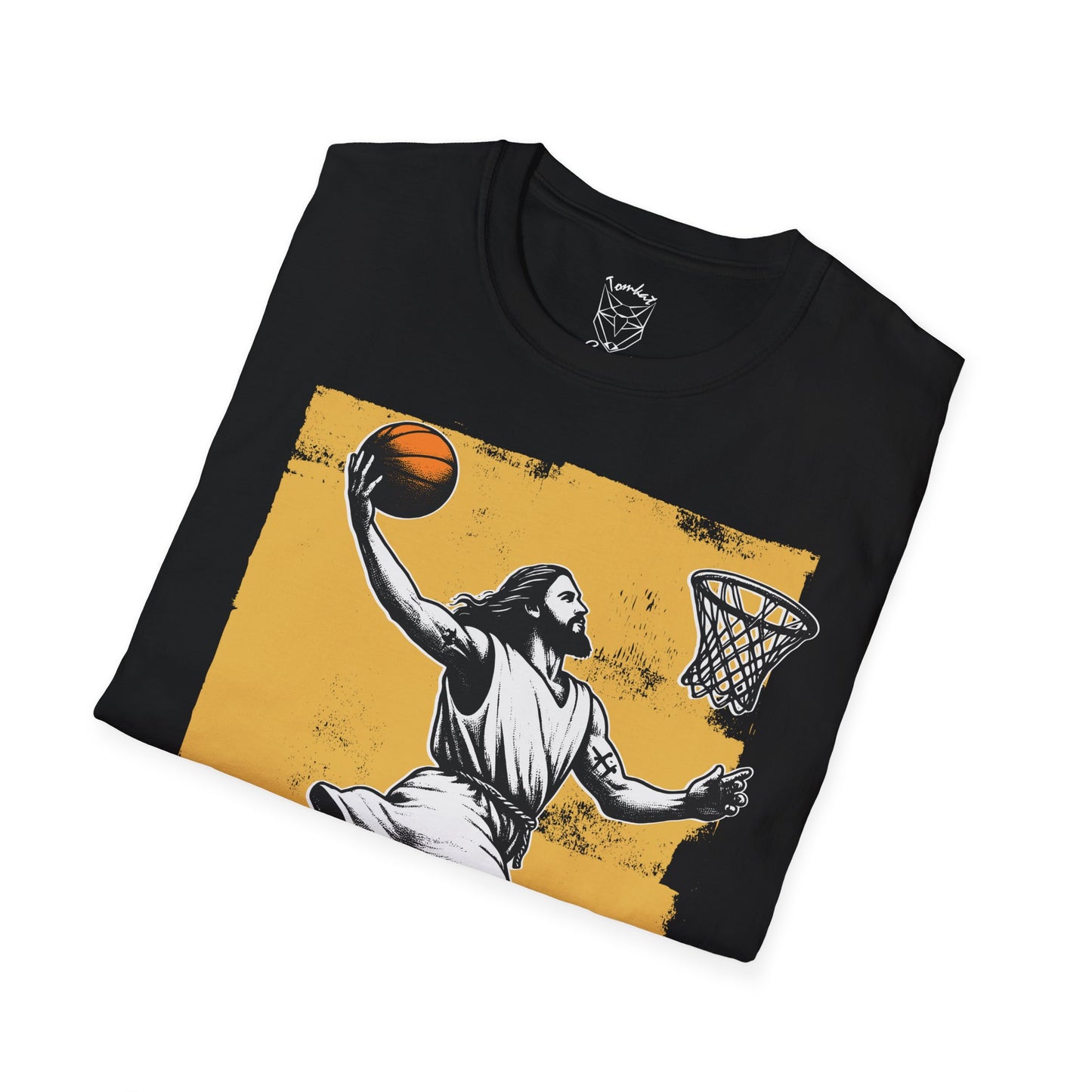 TomKat Customs Jesus dunk yellow 2 custom basketball T-Shirt