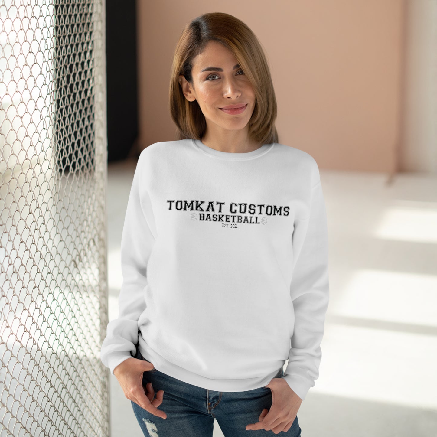 Tomkat Customs official merchandise TKC Basketball Crew Neck Sweatshirt