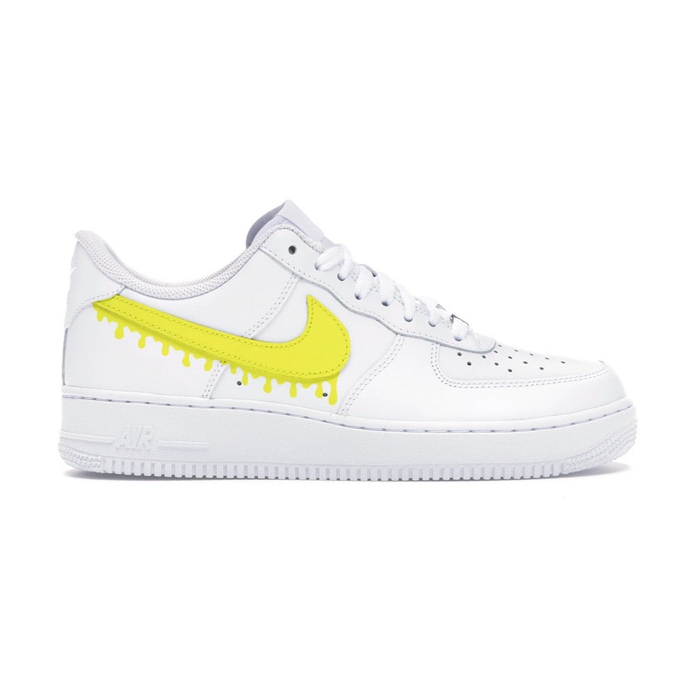 Tomkat Customs CUSTOM SNEAKER Nike Air Force 1 low Drip Swoosh groen