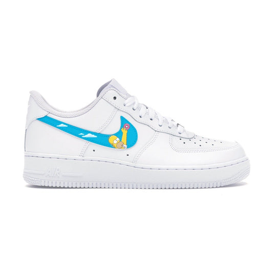 Tomkat Customs LIMITED CUSTOM SNEAKER Nike Air Force 1 low Homer Simpson Swoosh