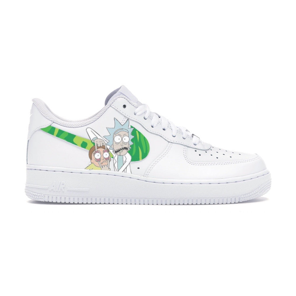 Tomkat Customs LIMITED CUSTOM SNEAKER Nike Air Force 1 low Rick and Morty