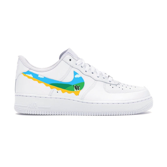 Tomkat Customs LIMITED CUSTOM SNEAKER Nike Air Force 1 low Ben&Jerry's swoosh