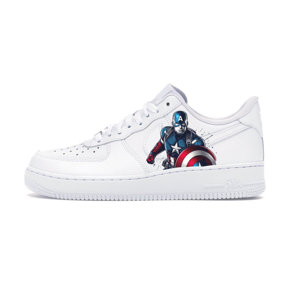 Tomkat Customs LIMITED CUSTOM SNEAKER Nike Air Force 1 low Captain America