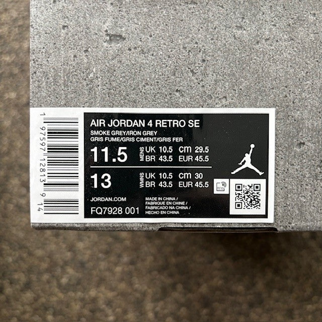 Nike Air Jordan 4 retro 'Wet Cement' 2024 Paris Olympics