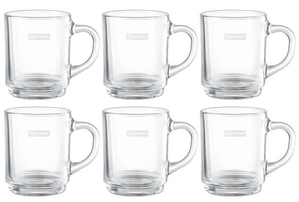 Supreme Duralex Glass Mugs (Set of 6)